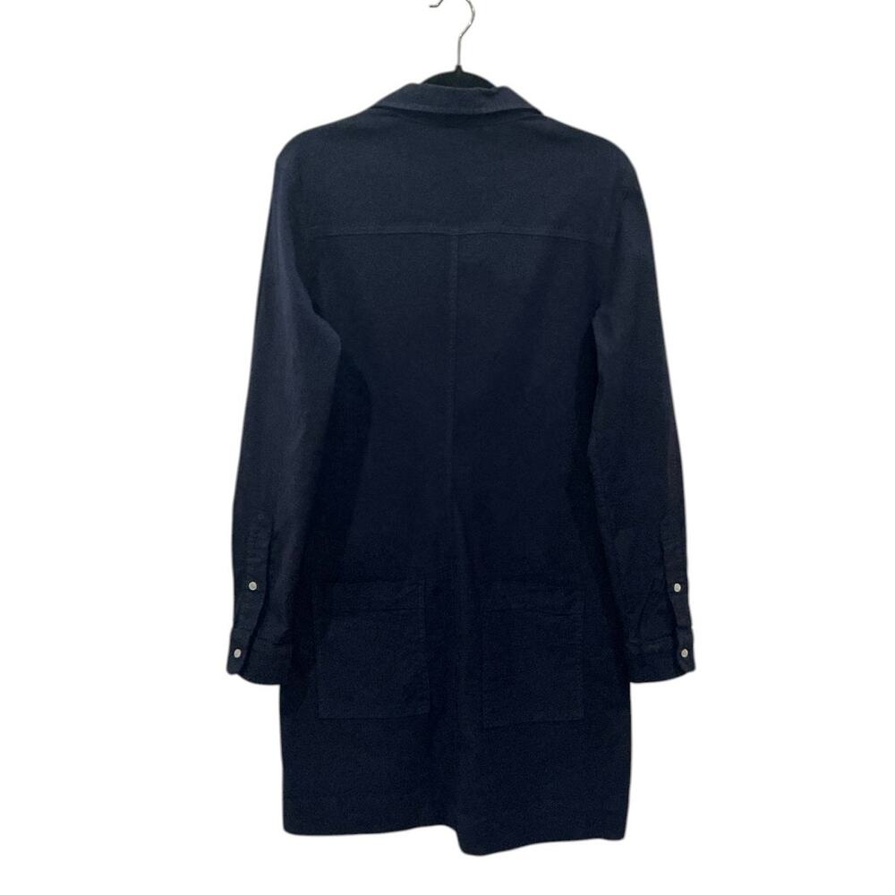 Frank & Eileen Ireland Linen Utility Dress Navy Italian Linen Size XS - Picture 7 of 10